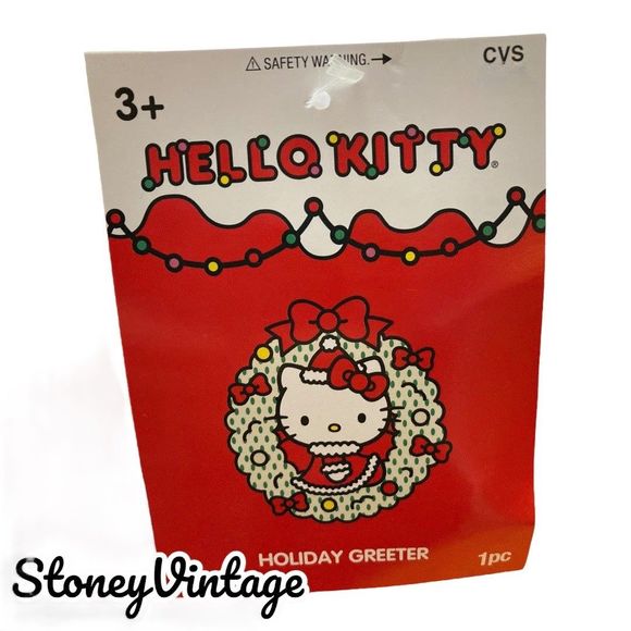 Sanrio Hello Kitty CHRISTMAS GREETER 20” Miss Santa Suit with Gift Present - Picture 2 of 9